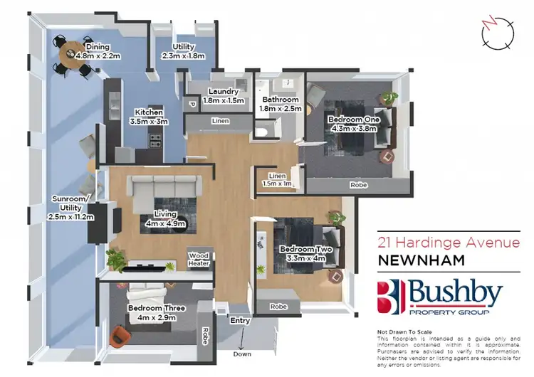 Floorplan of Homely house listing, 21 Hardinge Avenue, Newnham TAS 7248