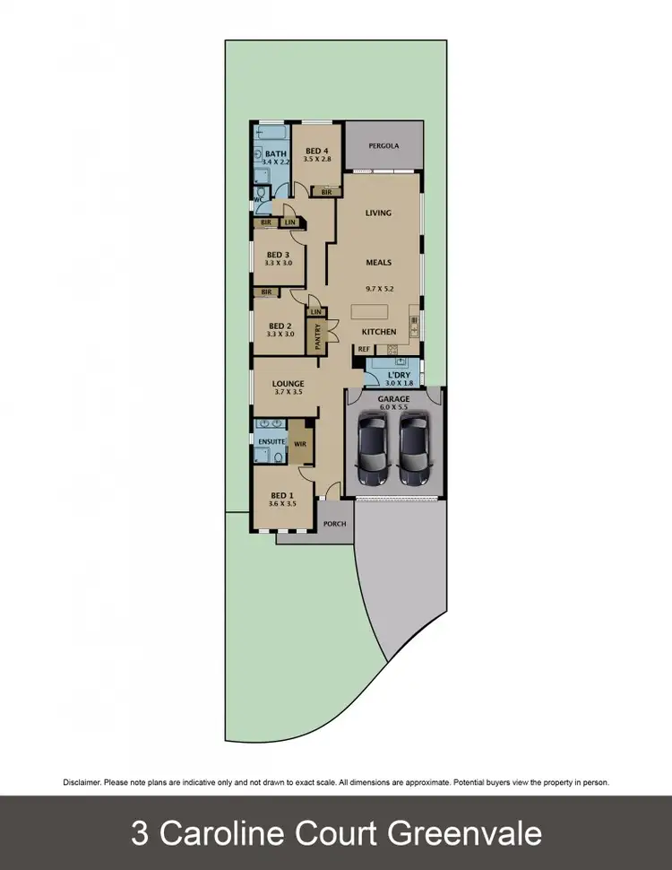 Floorplan of Homely house listing, 3 Caroline Court, Greenvale VIC 3059