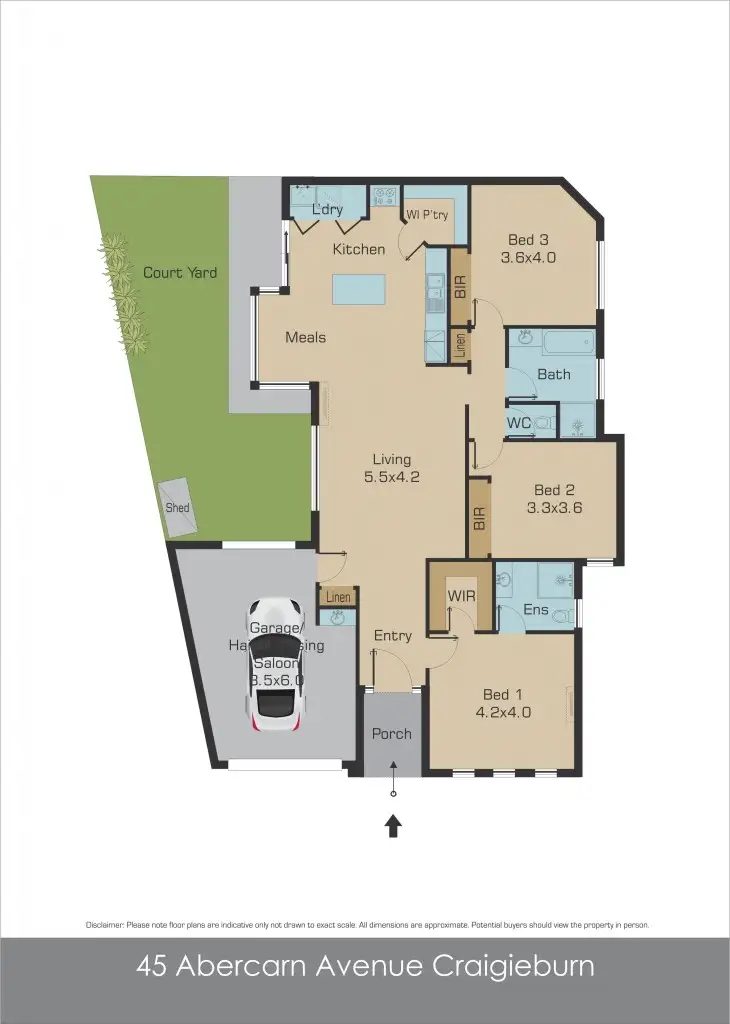 Floorplan of Homely house listing, 45 Abercarn Avenue, Craigieburn VIC 3064