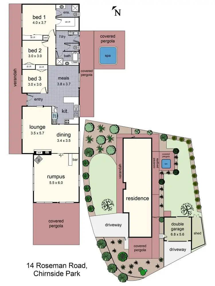 Floorplan of Homely house listing, 14 Roseman Road, Chirnside Park VIC 3116
