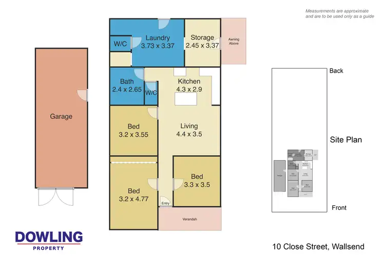 Floorplan of Homely house listing, 10 Close Street, Wallsend NSW 2287