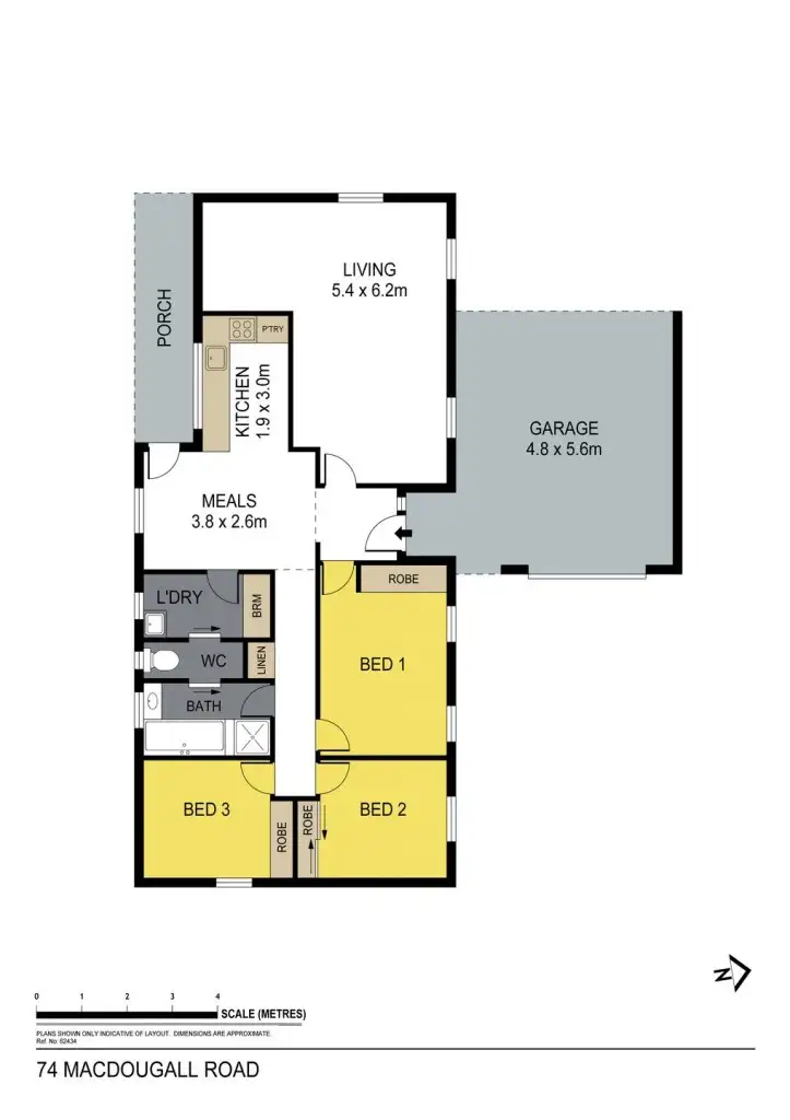 Floorplan of Homely house listing, 74 MacDougall Road, Golden Gully VIC 3555