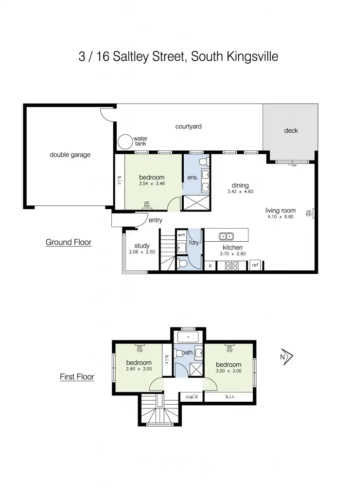 Floorplan of Homely house listing, 3/16 Saltley Street, South Kingsville VIC 3015