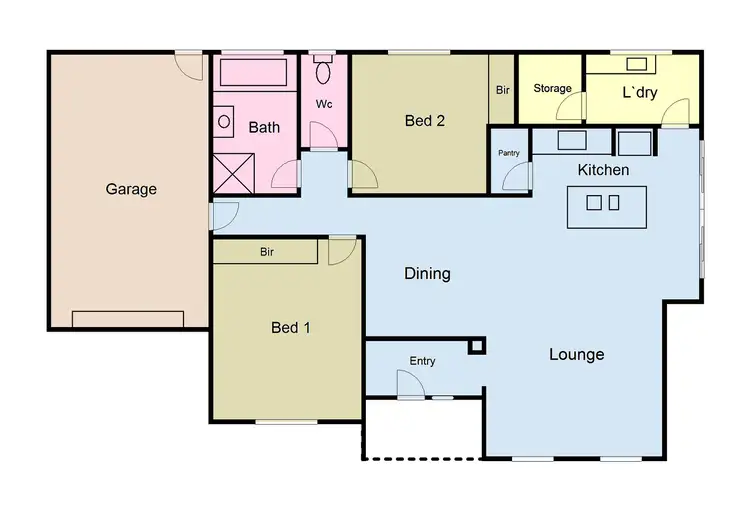Floorplan of Homely townhouse listing, 4/17 Hill Street, Sebastopol VIC 3356