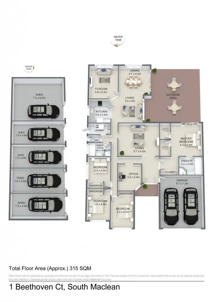 Floorplan of Homely house listing, 1 Beethoven Court, South Maclean QLD 4280