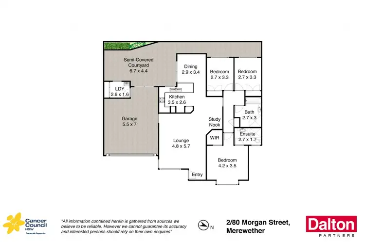 Floorplan of Homely villa listing, 2/80 Morgan Street, Merewether NSW 2291
