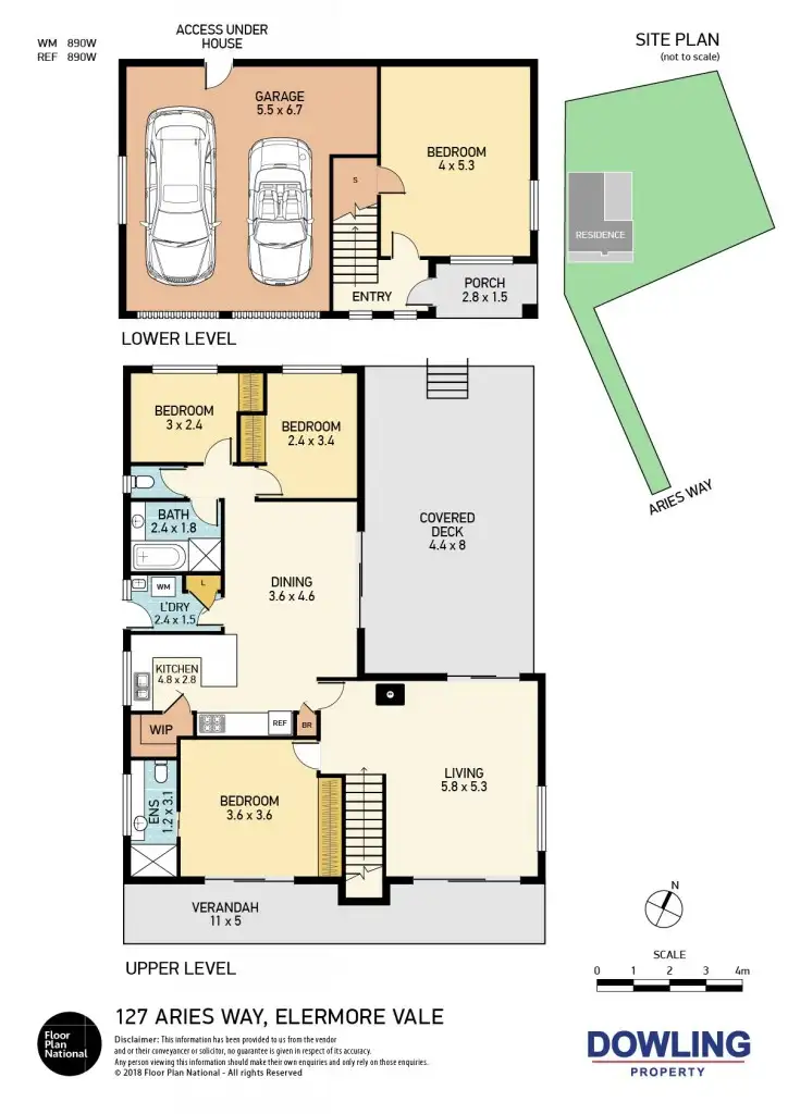 Floorplan of Homely house listing, 127 Aries Way, Elermore Vale NSW 2287