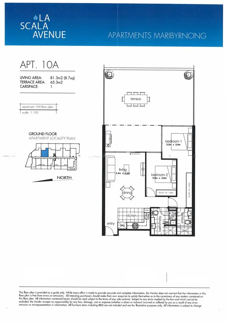 Floorplan of Homely apartment listing, 10/2 La Scala Avenue, Maribyrnong VIC 3032