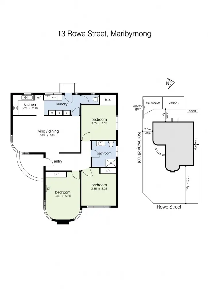 Floorplan of Homely house listing, 13 Rowe Street, Maribyrnong VIC 3032