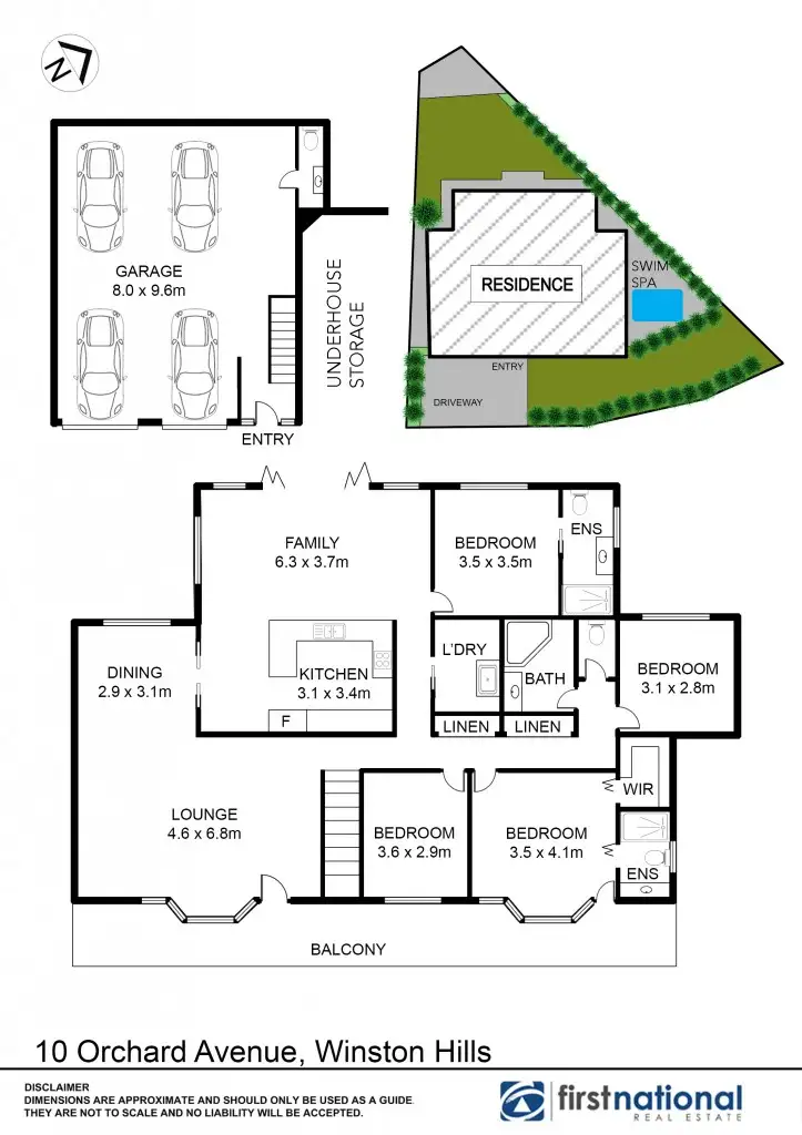 Floorplan of Homely house listing, 10 Orchard Ave, Winston Hills NSW 2153