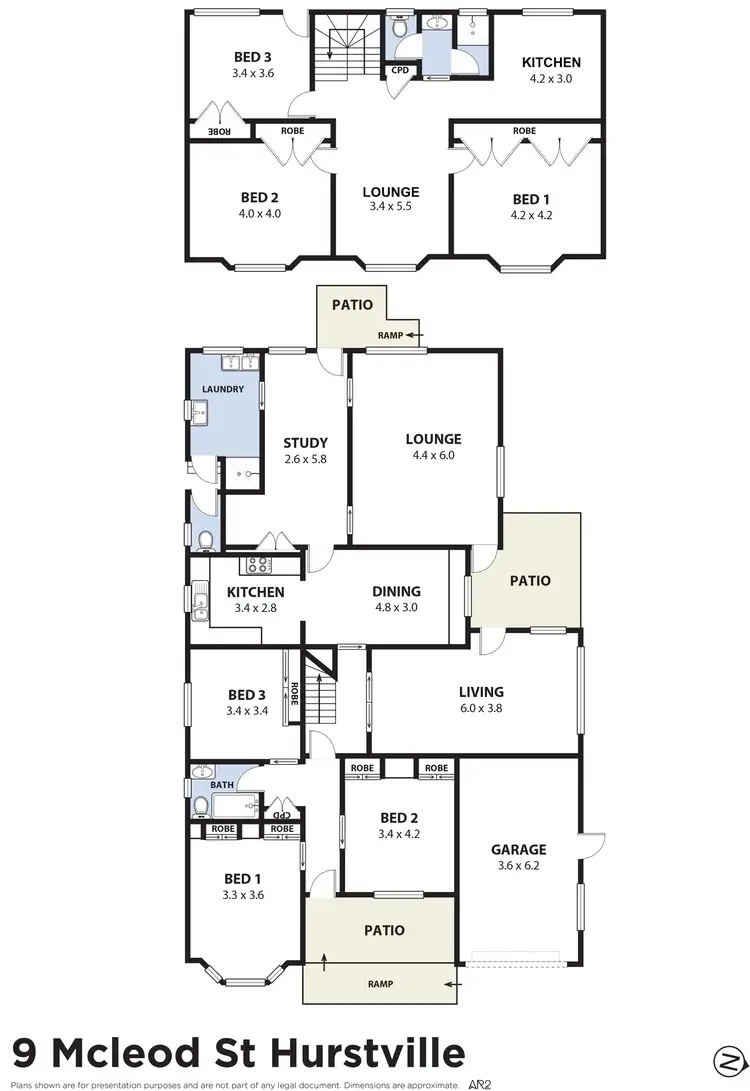 Floorplan of Homely house listing, 9 McLeod Street, Hurstville NSW 2220