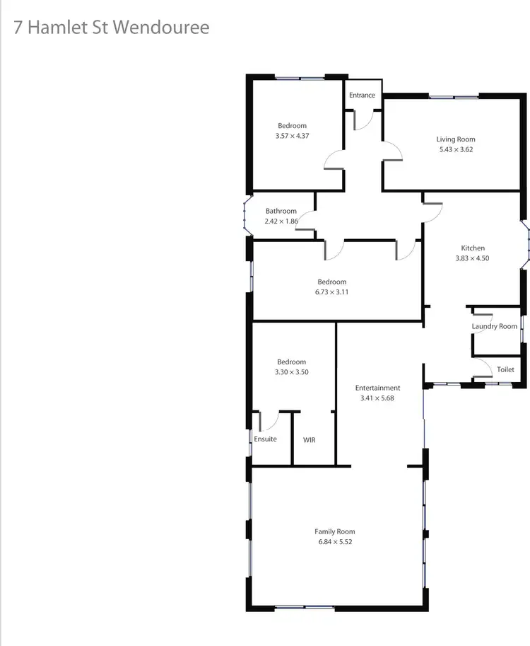 Floorplan of Homely house listing, 7 Hamlet Street, Wendouree VIC 3355
