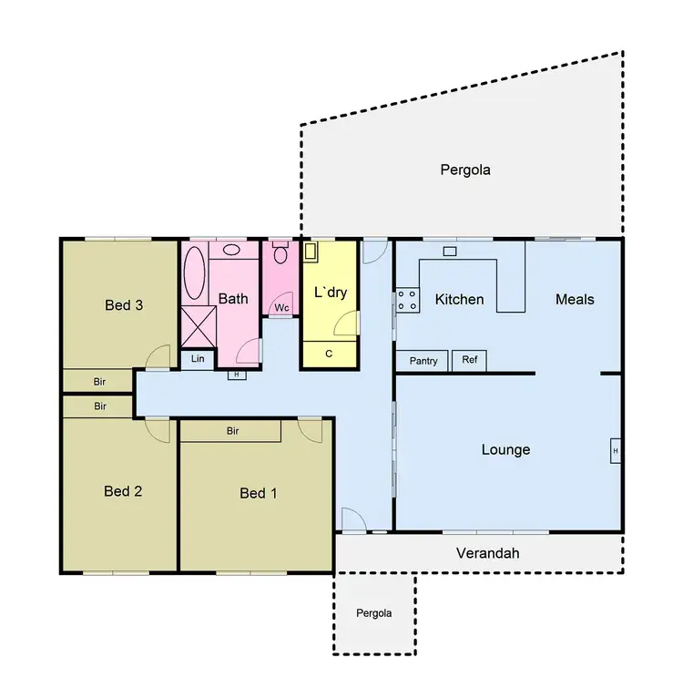 Floorplan of Homely house listing, 113 Nelson Street, Sebastopol VIC 3356