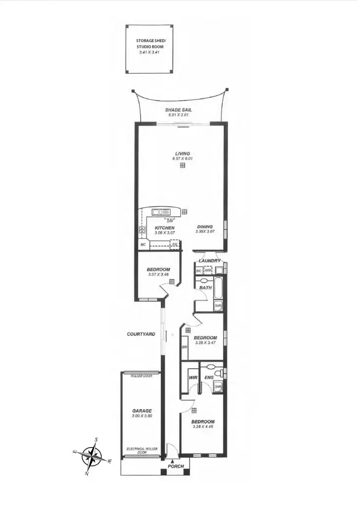 Floorplan of Homely house listing, 40A Hambledon Road, Campbelltown SA 5074