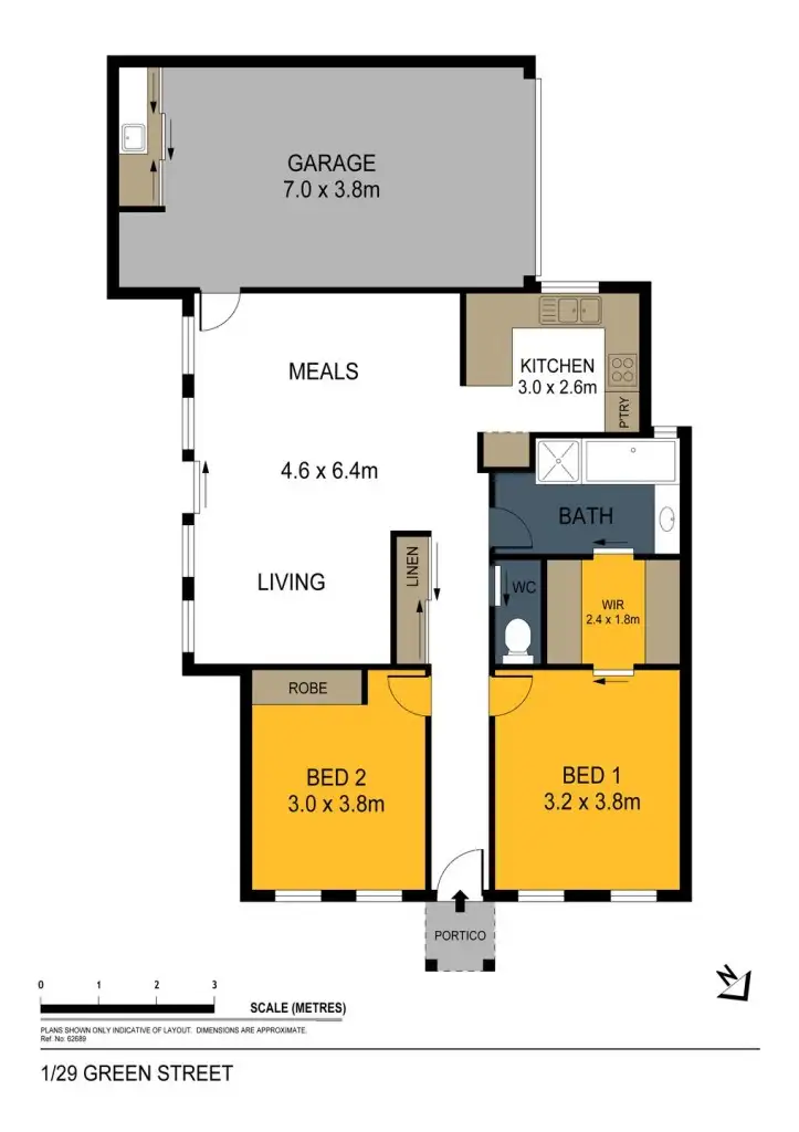 Floorplan of Homely house listing, 1/29 Green Street, Long Gully VIC 3550