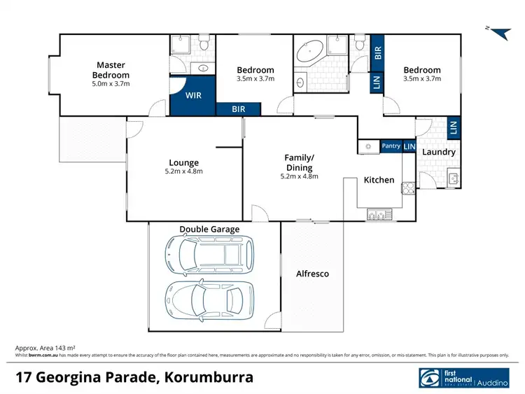 Floorplan of Homely house listing, 17 Georgina Parade, Korumburra VIC 3950