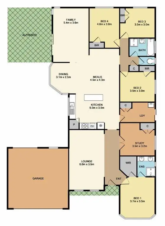 Floorplan of Homely house listing, 20 Bellbird Drive, Whittlesea VIC 3757