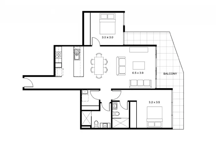 Floorplan of Homely apartment listing, 404/60 Edgewater Boulevard, Maribyrnong VIC 3032