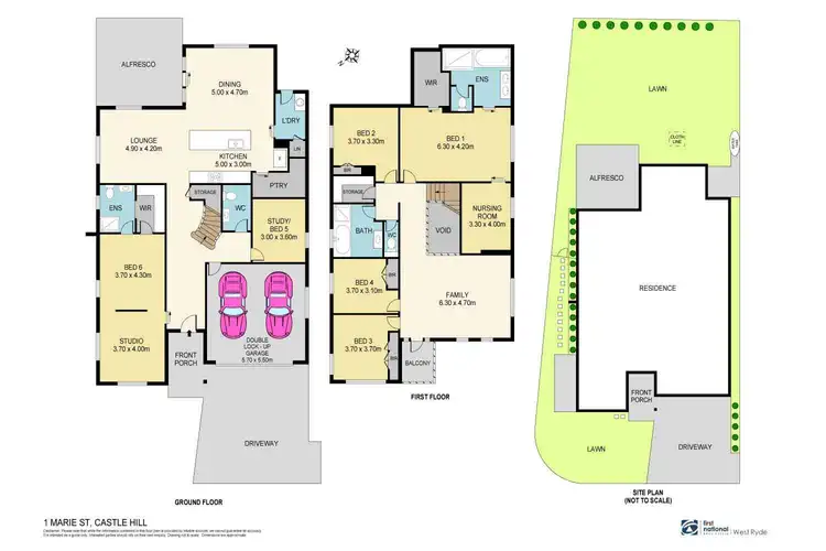 Floorplan of Homely house listing, 1 Marie Street, Castle Hill NSW 2154