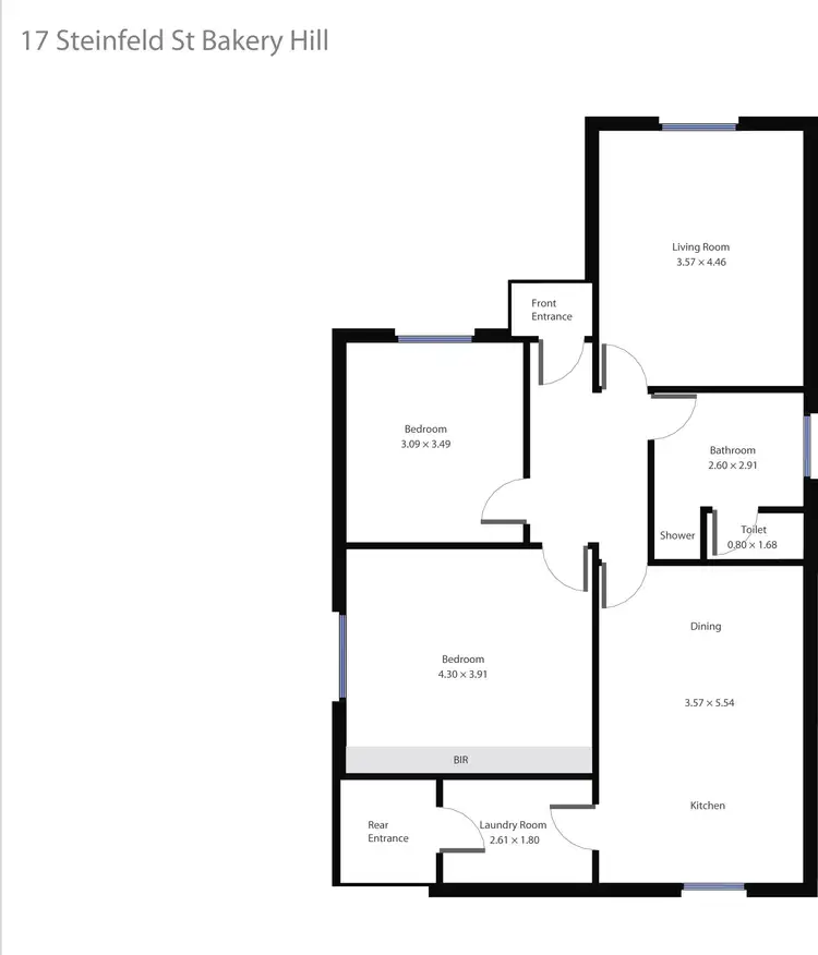 Floorplan of Homely house listing, 17 Steinfeld Street, Bakery Hill VIC 3350