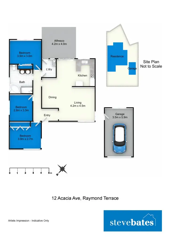 Floorplan of Homely house listing, 12 Acacia Avenue, Raymond Terrace NSW 2324