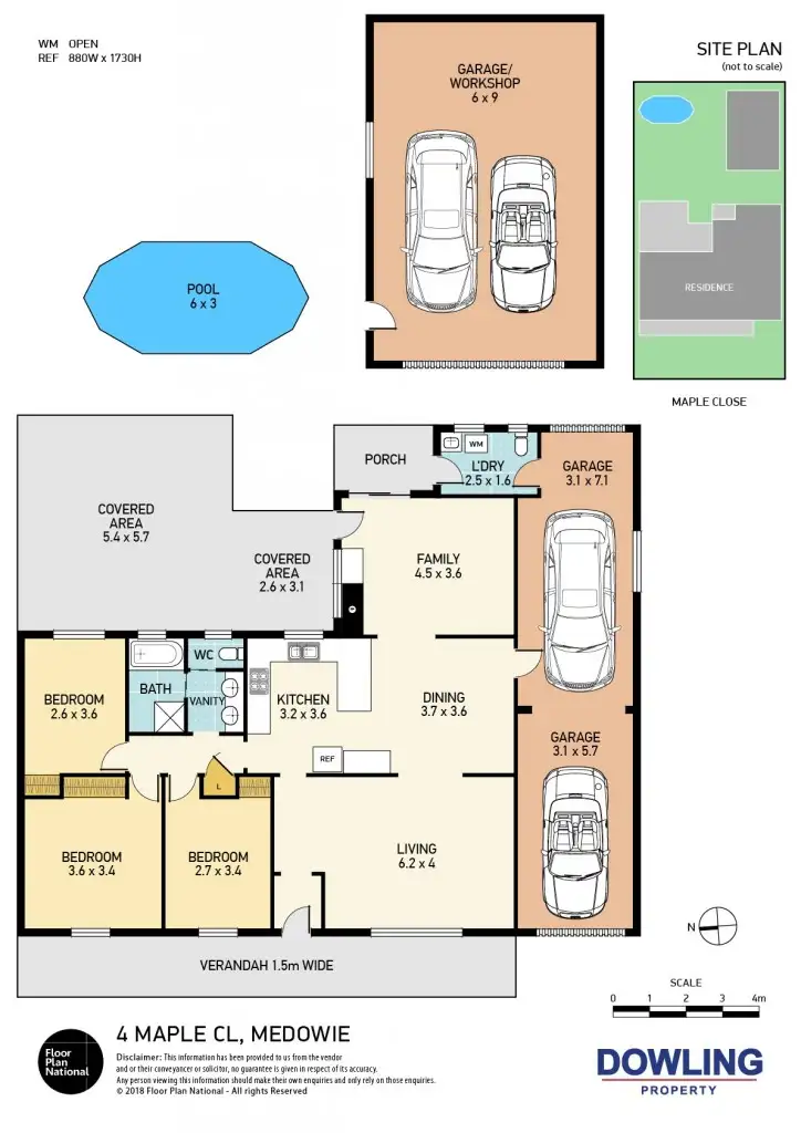 Floorplan of Homely house listing, 4 Maple Close, Medowie NSW 2318