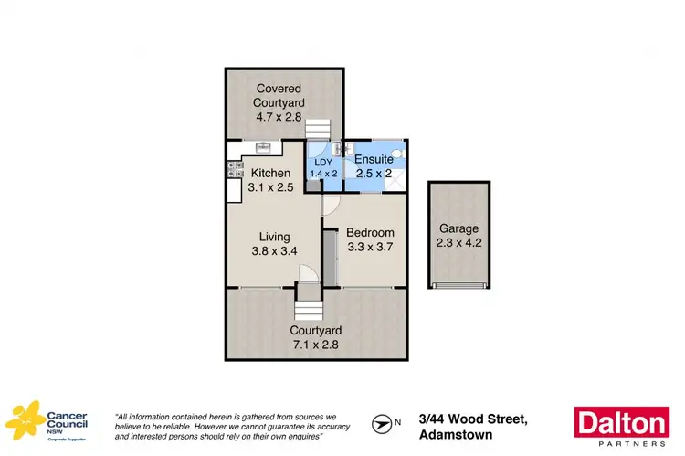 Floorplan of Homely house listing, 3/44 Wood Street, Adamstown NSW 2289