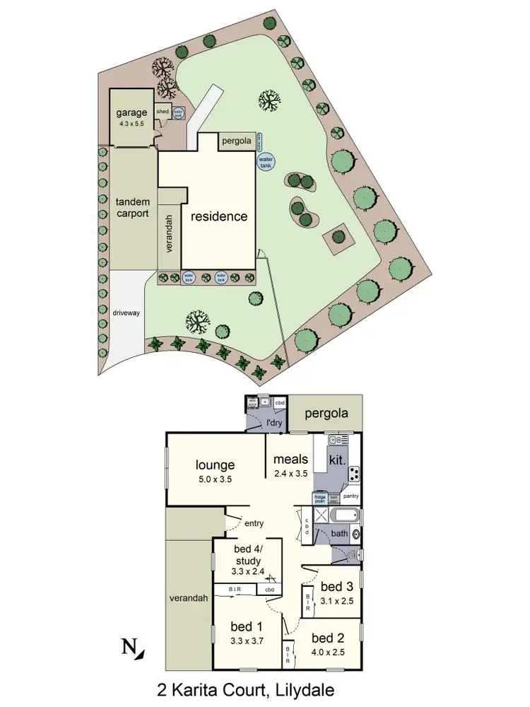 Floorplan of Homely house listing, 2 Karita Court, Lilydale VIC 3140