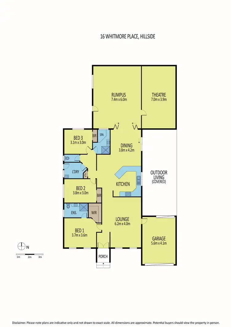Floorplan of Homely house listing, 16 Whitmore Place, Hillside VIC 3037