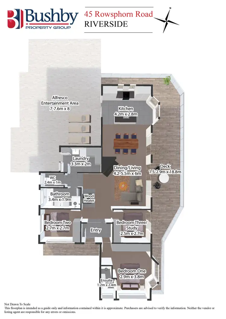 Floorplan of Homely house listing, 45 Rowsphorn Road, Riverside TAS 7250