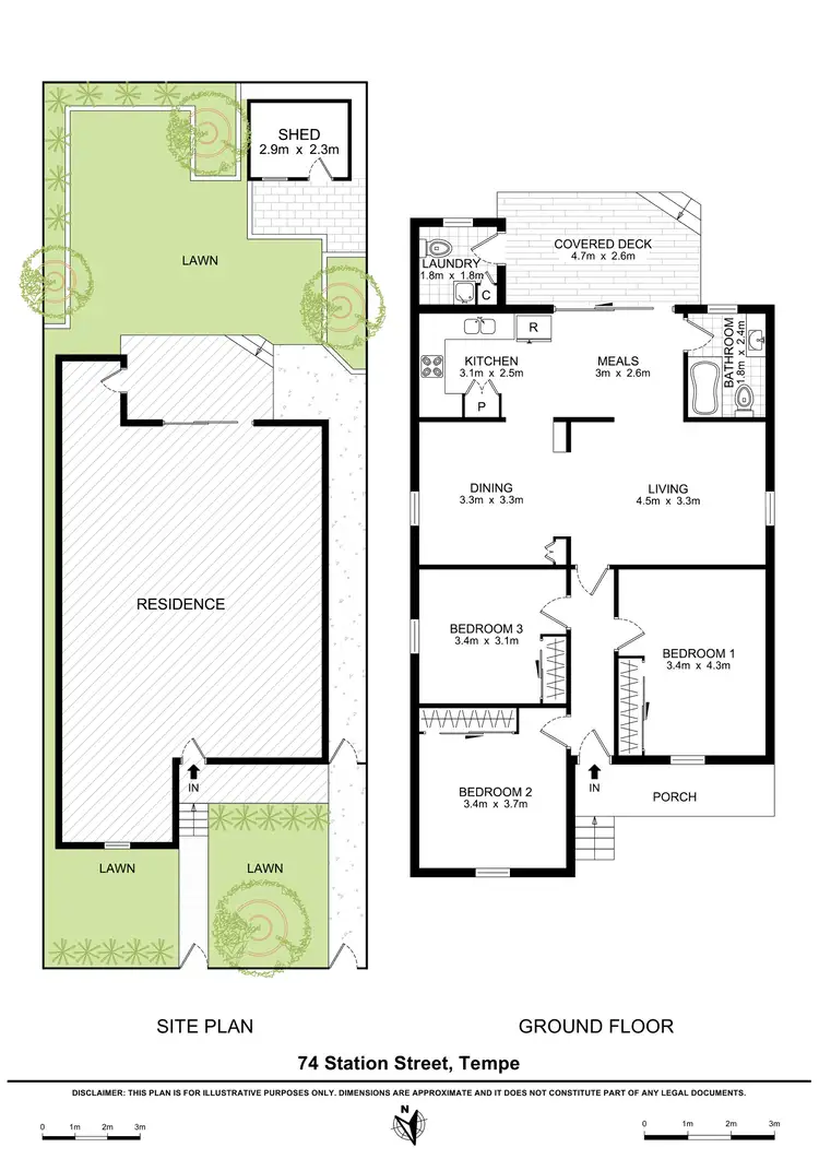 Floorplan of Homely house listing, 74 Station Street, Tempe NSW 2044