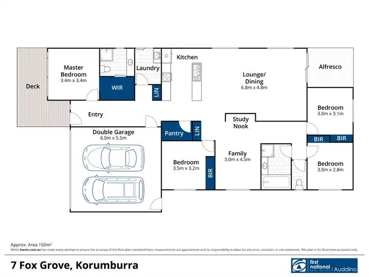 Floorplan of Homely house listing, 7 Fox Grove, Korumburra VIC 3950