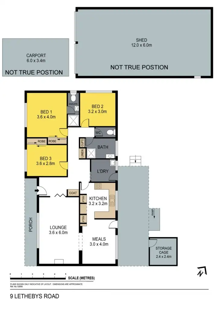Floorplan of Homely house listing, 11 Lethebys Road, Eaglehawk VIC 3556