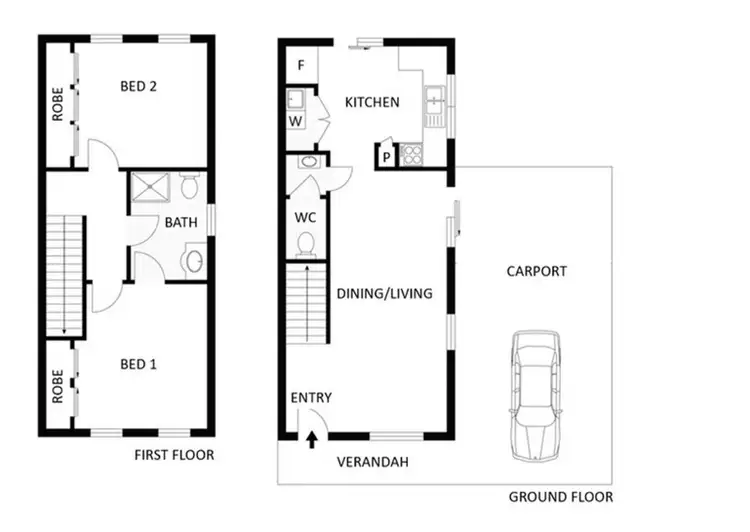 Floorplan of Homely house listing, 2/7 Caleb Close, Golden Square VIC 3555