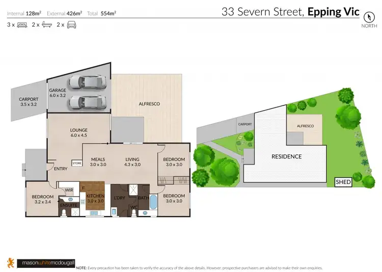 Floorplan of Homely house listing, 33 Severn Street, Epping VIC 3076