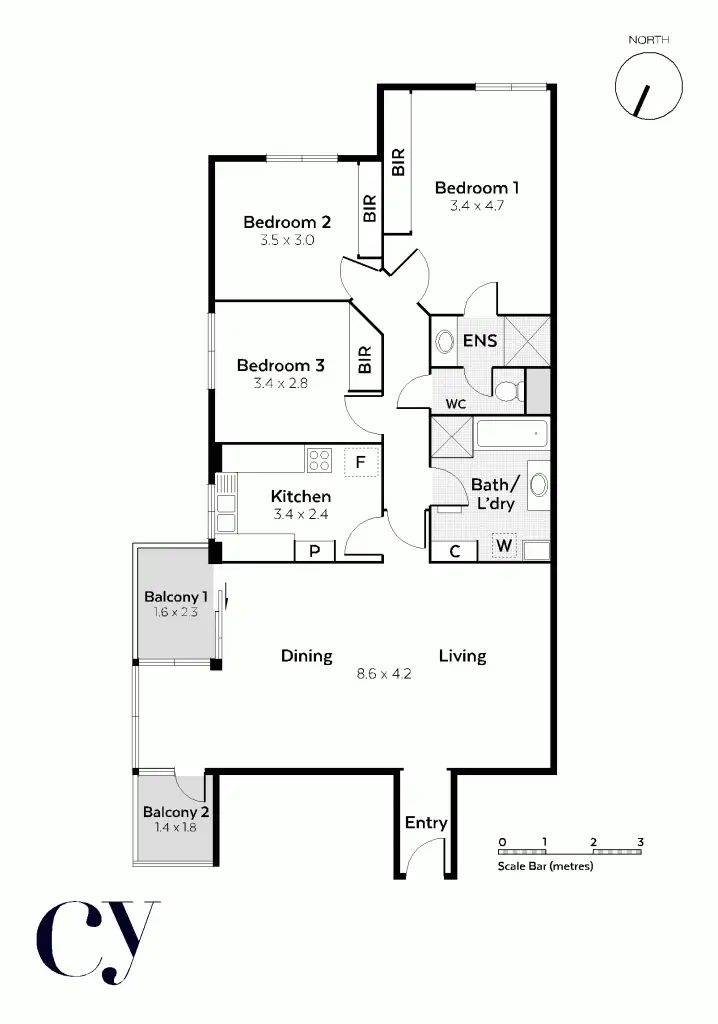 Floorplan of Homely apartment listing, 42/54 Mill Point Road, South Perth WA 6151