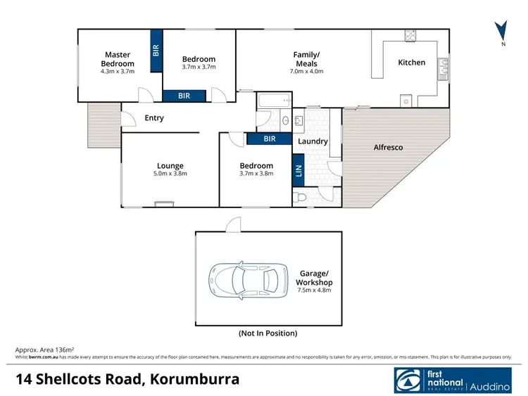 Floorplan of Homely house listing, 14 Shellcot Road, Korumburra VIC 3950