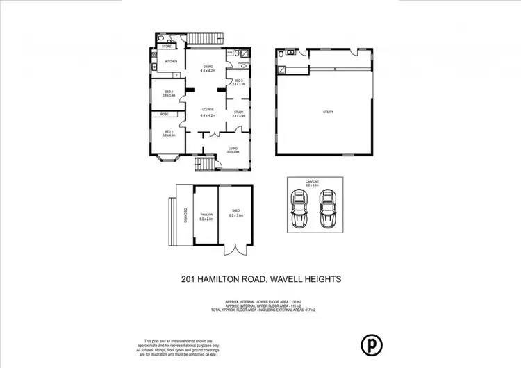 Floorplan of Homely house listing, 201 Hamilton Road, Wavell Heights QLD 4012