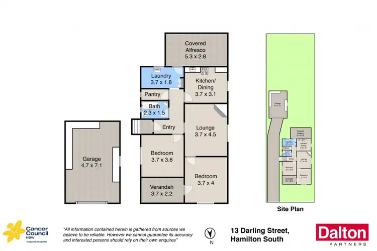 Floorplan of Homely house listing, 13 Darling Street, Hamilton South NSW 2303