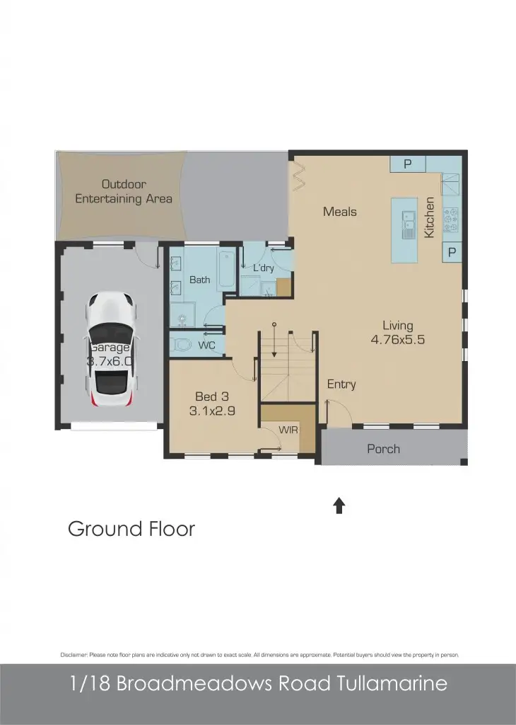 Floorplan of Homely unit listing, 1/18 Broadmeadows Road, Tullamarine VIC 3043