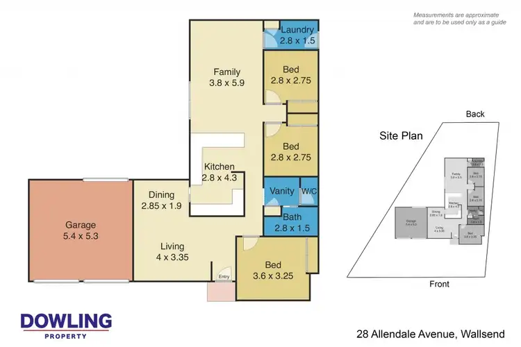 Floorplan of Homely house listing, 28 Allendale Avenue, Wallsend NSW 2287