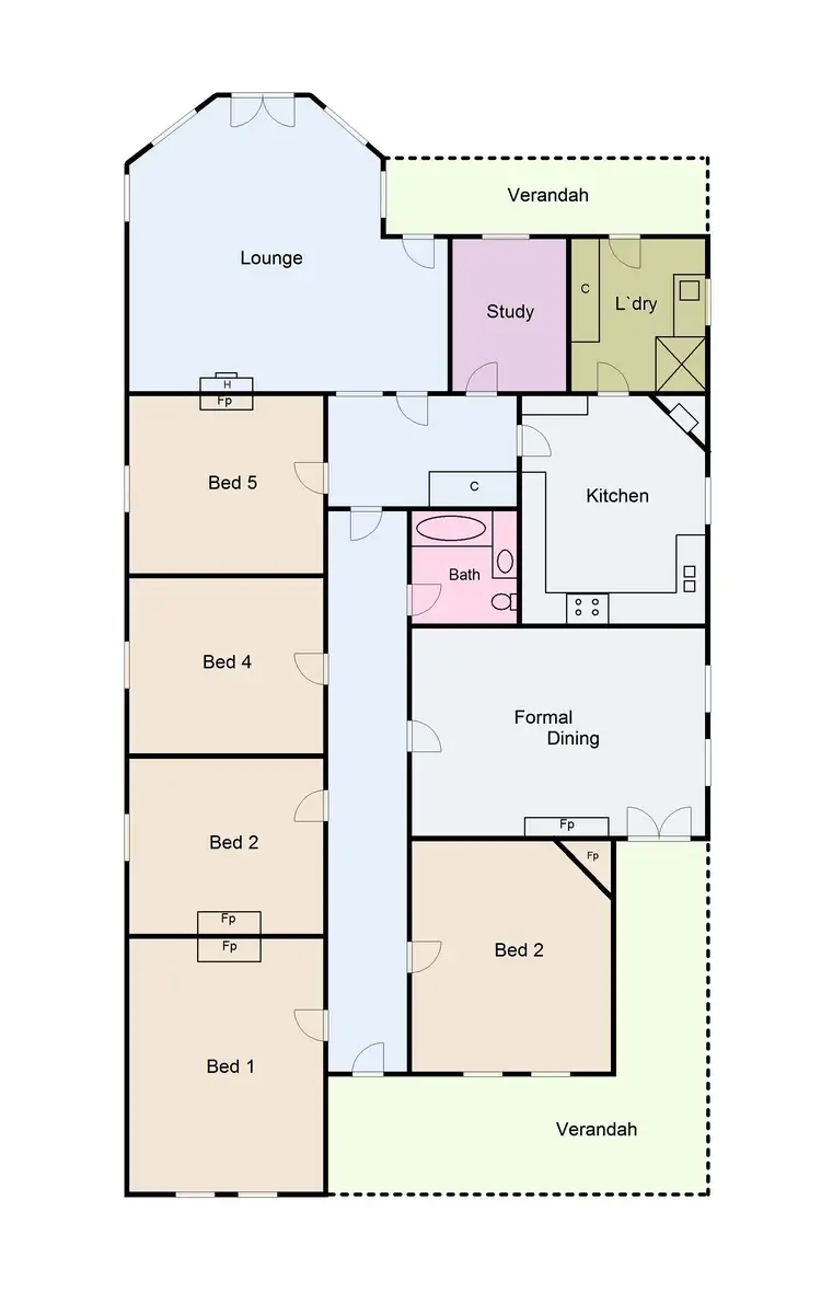 Floorplan of Homely house listing, 239 Lydiard Street North, Soldiers Hill VIC 3350