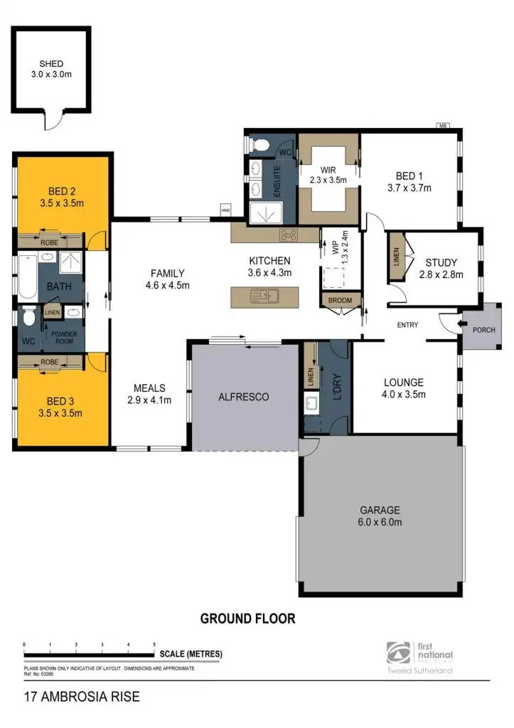Floorplan of Homely house listing, 17 Ambrosia Rise, Epsom VIC 3551