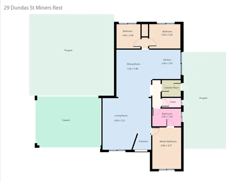 Floorplan of Homely house listing, 29 Dundas Street, Miners Rest VIC 3352