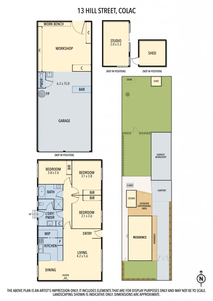 Floorplan of Homely house listing, 13 Hill Street, Colac VIC 3250