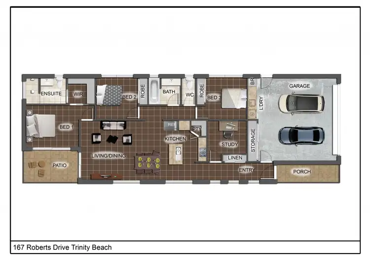 Floorplan of Homely house listing, 167 Roberts Drive, Trinity Beach QLD 4879