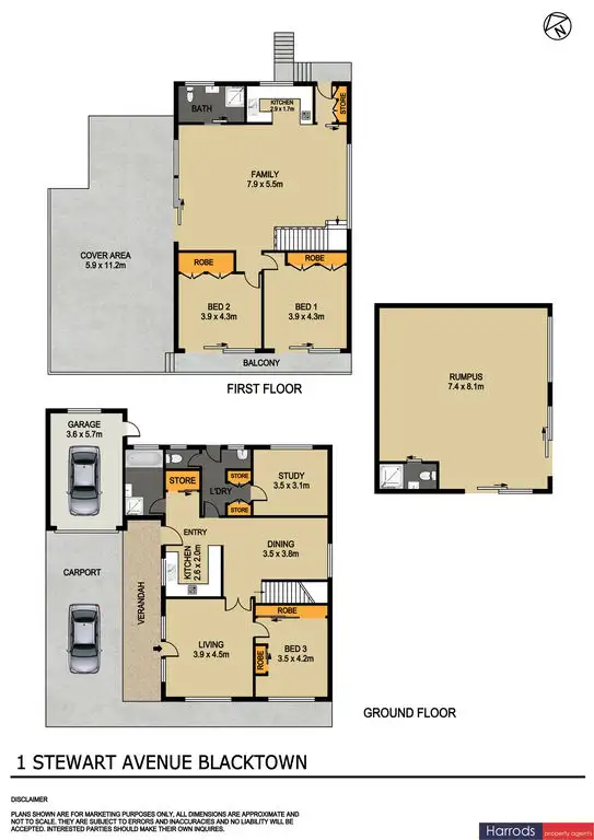 Floorplan of Homely house listing, 1 Stewart Avenue, Blacktown NSW 2148