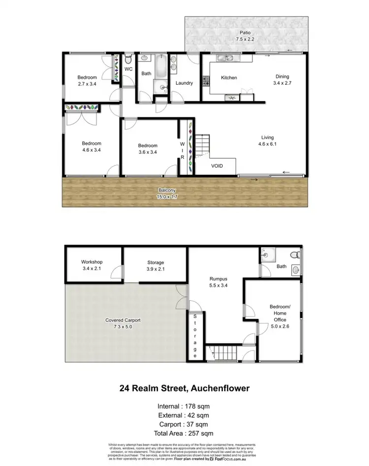 Floorplan of Homely house listing, 24 Realm Street, Auchenflower QLD 4066