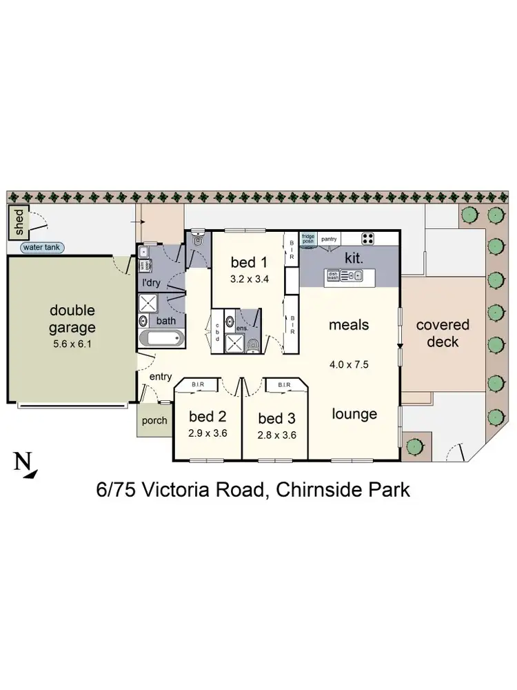 Floorplan of Homely house listing, 6/75 Victoria Road, Chirnside Park VIC 3116