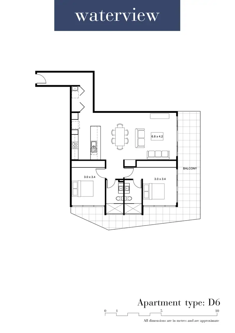 Floorplan of Homely apartment listing, 205/60 Edgewater Boulevard, Maribyrnong VIC 3032